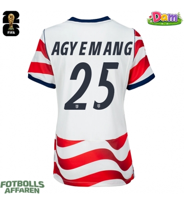 Förenta stater Patrick Agyemang #25 Hemmatröja Kvinnor VM 2026 Kortärmad